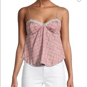 Free People With Confidence Crop Camisole Size: Large New with tags. Beautiful!